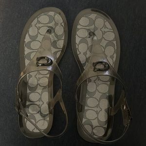 Natalee Jelly Sandal. Coach size 8 Jelly sandals